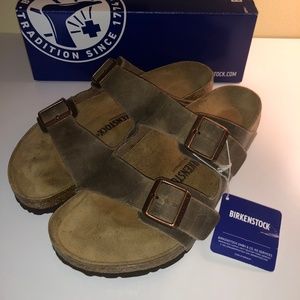 Birkenstock Arizona Oiled Leather Tobacco Brown
